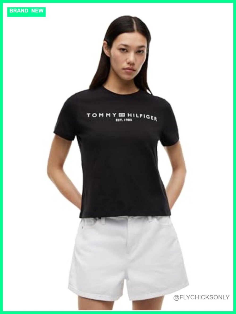 Tommy Hilfiger Women's Short Sleeve Cotton Graphic Tee Crew Neck